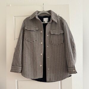 Women’s H&M Houndstooth Print Jacket Size Small
